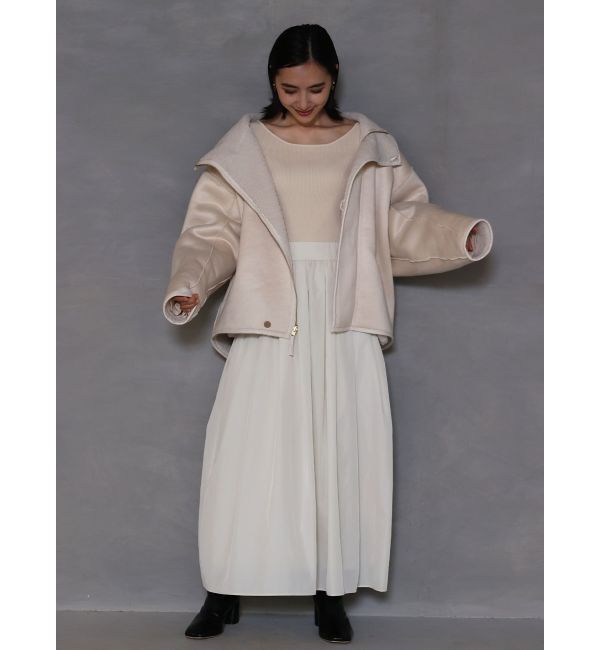 LAGUNAMOON「ドッキングタフタニットワンピース」|ワンピース|