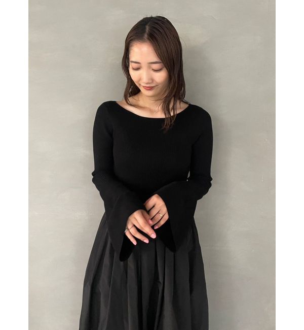 LAGUNAMOON「ドッキングタフタニットワンピース」|ワンピース|