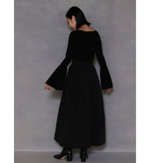 LAGUNAMOON「ドッキングタフタニットワンピース」|ワンピース|