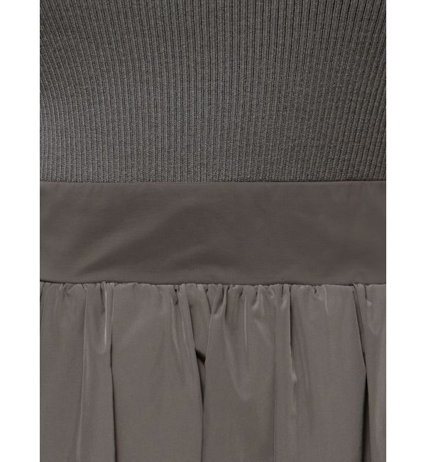 LAGUNAMOON「ドッキングタフタニットワンピース」|ワンピース|