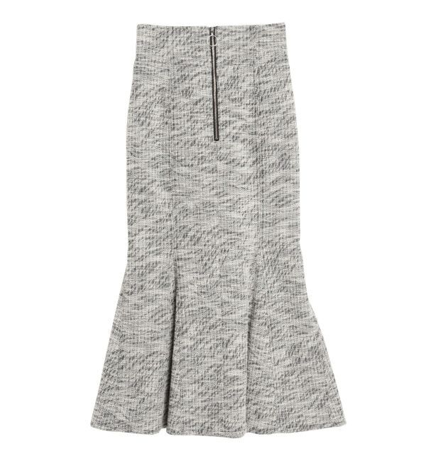 LAGUNAMOON「フロントZIPツイードスカート」|スカート|