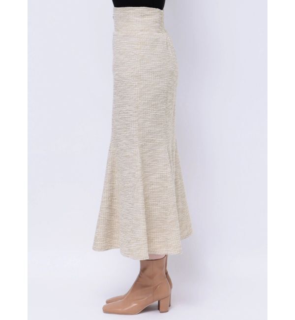 LAGUNAMOON「フロントZIPツイードスカート」|スカート|