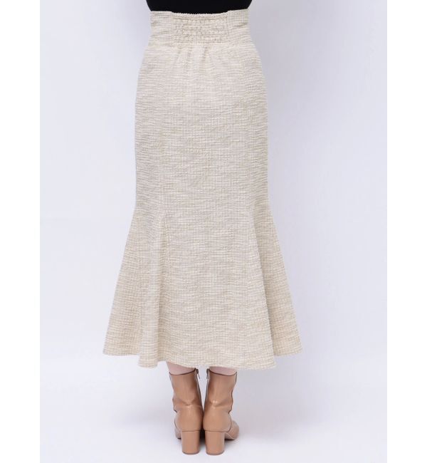 LAGUNAMOON「フロントZIPツイードスカート」|スカート|