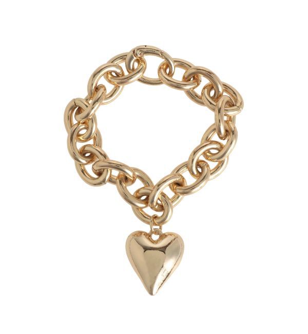 LAGUNAMOON「ハートチェーンブレスレット」|ブレスレット・バングル|ゴールド