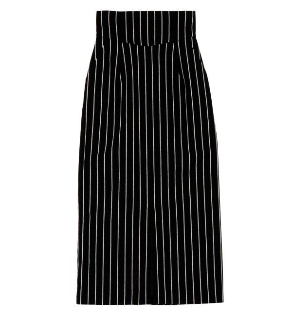 LAGUNAMOON「ストライプスリットタイトスカート」|スカート|