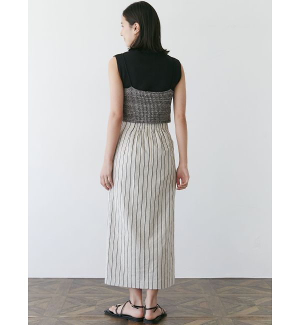 LAGUNAMOON「ストライプスリットタイトスカート」|スカート|