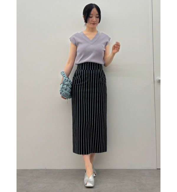 LAGUNAMOON「ストライプスリットタイトスカート」|スカート|