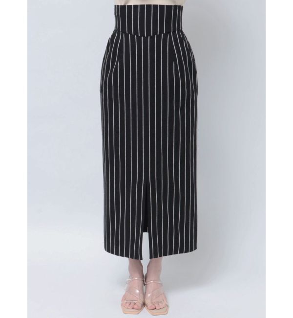 LAGUNAMOON「ストライプスリットタイトスカート」|スカート|