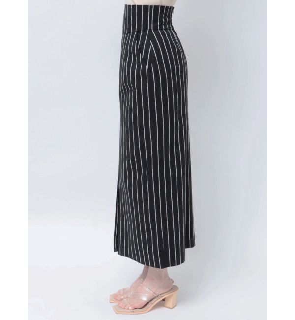 LAGUNAMOON「ストライプスリットタイトスカート」|スカート|