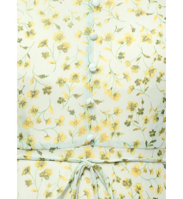 LAGUNAMOON「フラワーパターンVネックワンピース」|ワンピース|