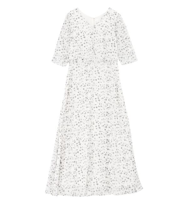 LAGUNAMOON「フラワーパターンVネックワンピース」|ワンピース|