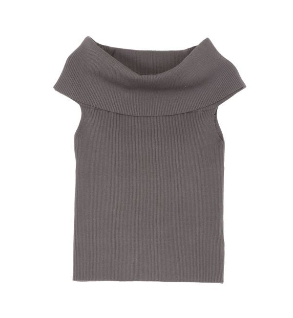 LAGUNAMOON「オフショルダーリブニットプルオーバー」|ニット・セーター|