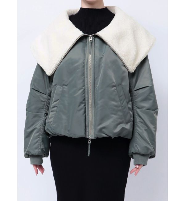 LAGUNAMOON「ビッグカラーショートMA-1」|ブルゾン・スタジャン|