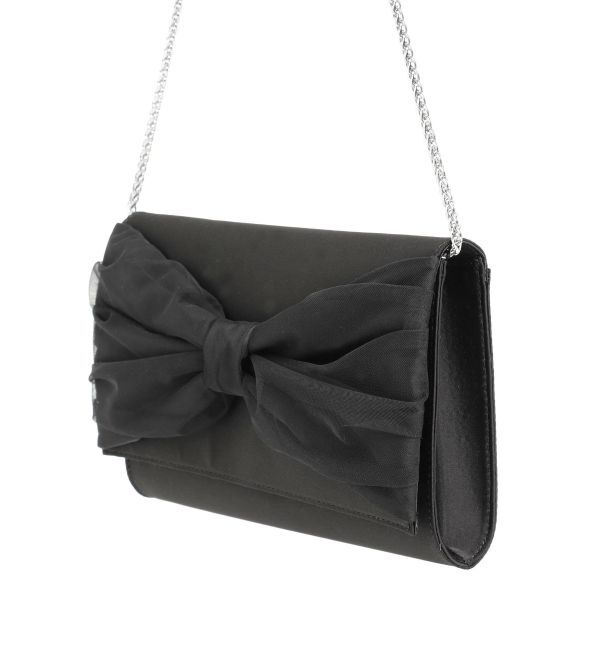 LAGUNAMOON「サテンリボンクラッチバッグ」|クラッチバッグ|