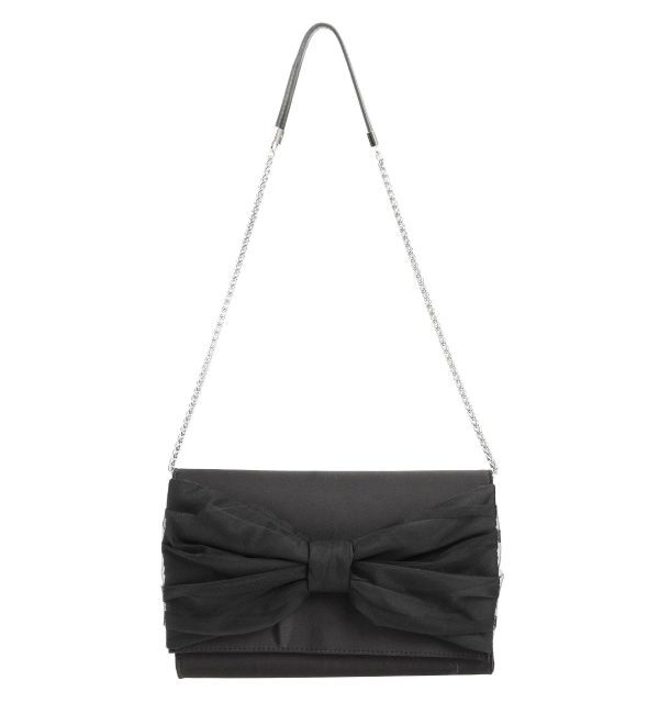 LAGUNAMOON「サテンリボンクラッチバッグ」|クラッチバッグ|