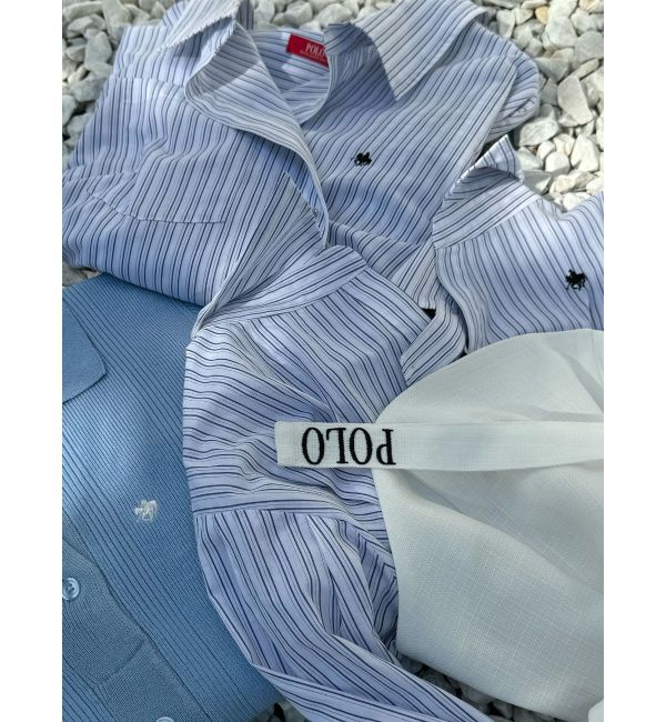 LAGUNAMOON「【POLO BCSコラボ】シャツドッキングワンピース」|ワンピース|