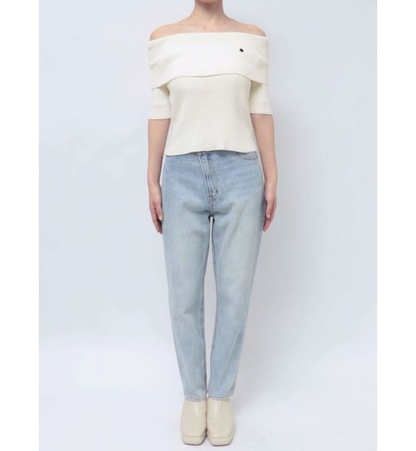 LAGUNAMOON「【POLO BCSコラボ】オフショルニットプルオーバー」|ニット・セーター|