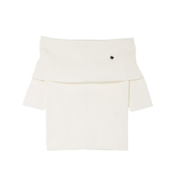 LAGUNAMOON「【POLO BCSコラボ】オフショルニットプルオーバー」|ニット・セーター|