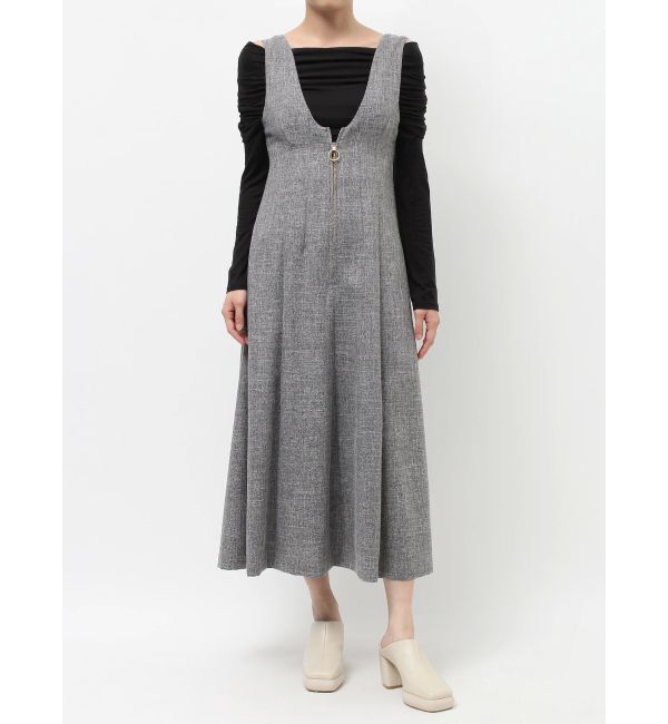 LAGUNAMOON「メランジジャンパースカート」|ジャンパースカート|