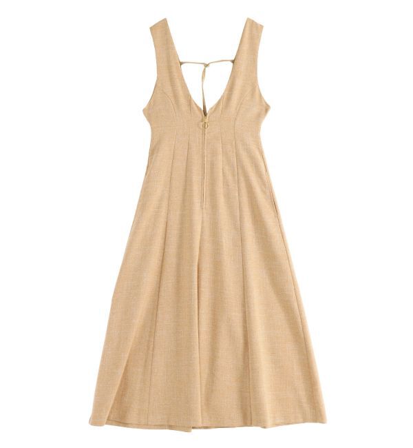 LAGUNAMOON「メランジジャンパースカート」|ジャンパースカート|ベージュ