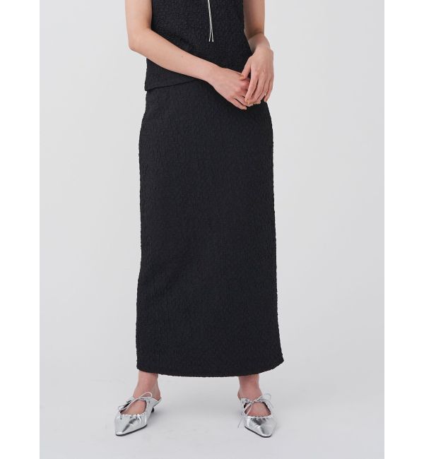 LAGUNAMOON「シャーリングジャガードIラインスカート」|スカート|