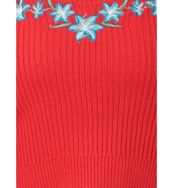 EVRIS「Embroideryニットキャミトップス」|キャミソール|