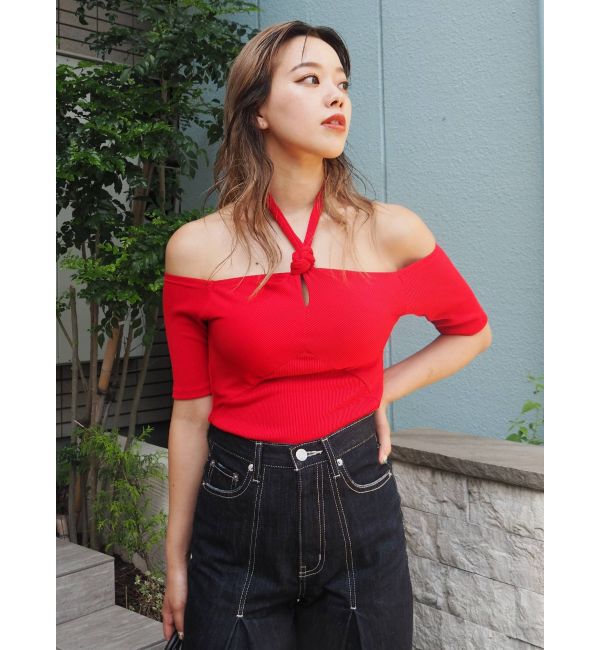 EVRIS「ボトルネックデザインオフショルトップス」|Tシャツ・カットソー|