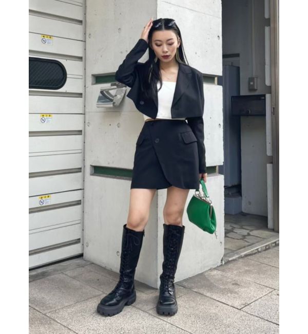 EVRIS「ラップデザインミニスカート【セットアップ着用可能】」|スカート|