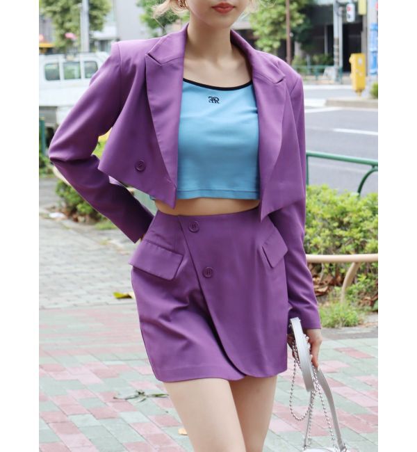 EVRIS「ラップデザインミニスカート【セットアップ着用可能】」|スカート|