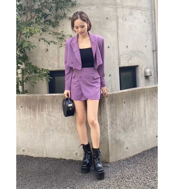 EVRIS「ラップデザインミニスカート【セットアップ着用可能】」|スカート|