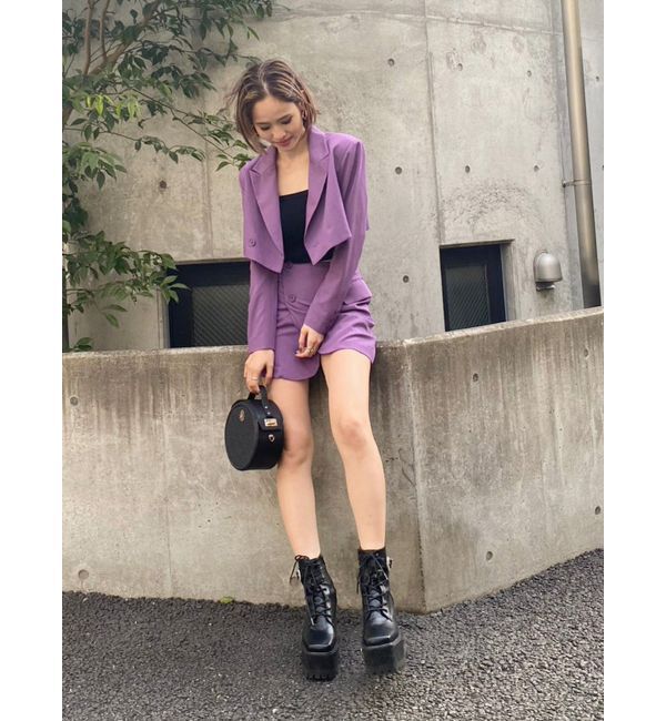 EVRIS「ラップデザインミニスカート【セットアップ着用可能】」|スカート|