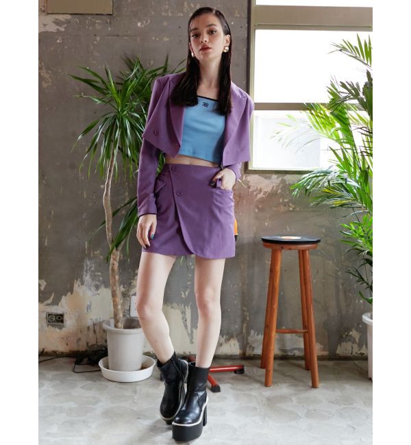 EVRIS「ラップデザインミニスカート【セットアップ着用可能】」|スカート|