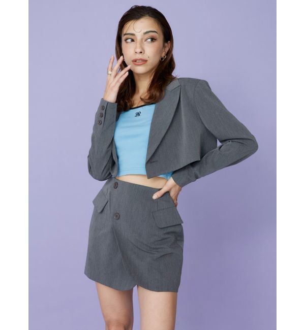 EVRIS「ラップデザインミニスカート【セットアップ着用可能】」|スカート|