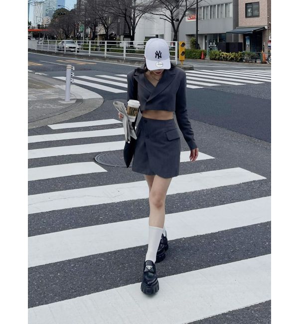 EVRIS「ラップデザインミニスカート【セットアップ着用可能】」|スカート|