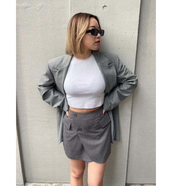 EVRIS「ラップデザインミニスカート【セットアップ着用可能】」|スカート|