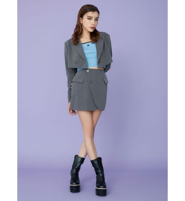 EVRIS「ラップデザインミニスカート【セットアップ着用可能】」|スカート|