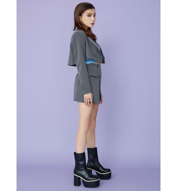 EVRIS「ラップデザインミニスカート【セットアップ着用可能】」|スカート|