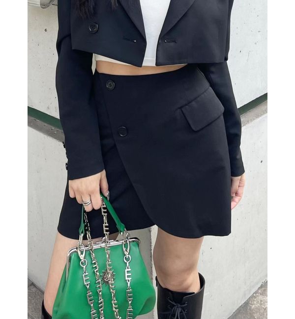 EVRIS「ラップデザインミニスカート【セットアップ着用可能】」|スカート|