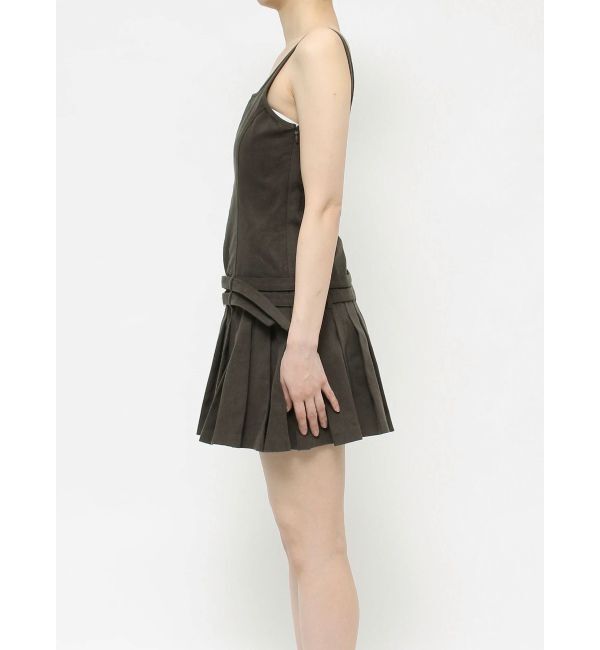 EVRIS「エッジデザインプリーツジャンスカ」|ジャンパースカート|