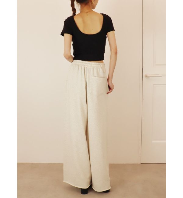 EVRIS「バックオープンリブショートTシャツ」|Tシャツ・カットソー|