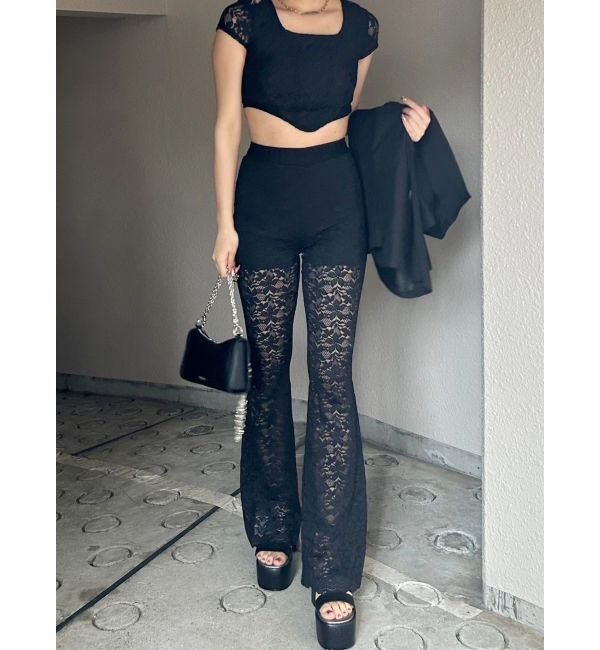 EVRIS「レースフレアパンツ」|その他|