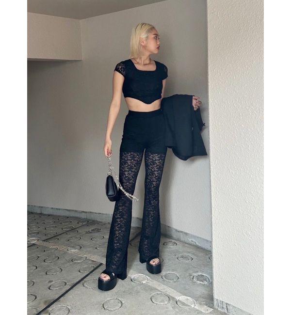 EVRIS「レースフレアパンツ」|その他|