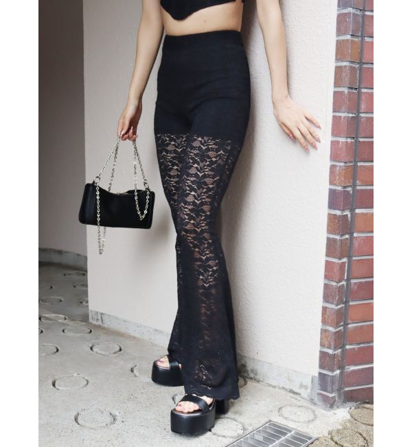 EVRIS「レースフレアパンツ」|その他|