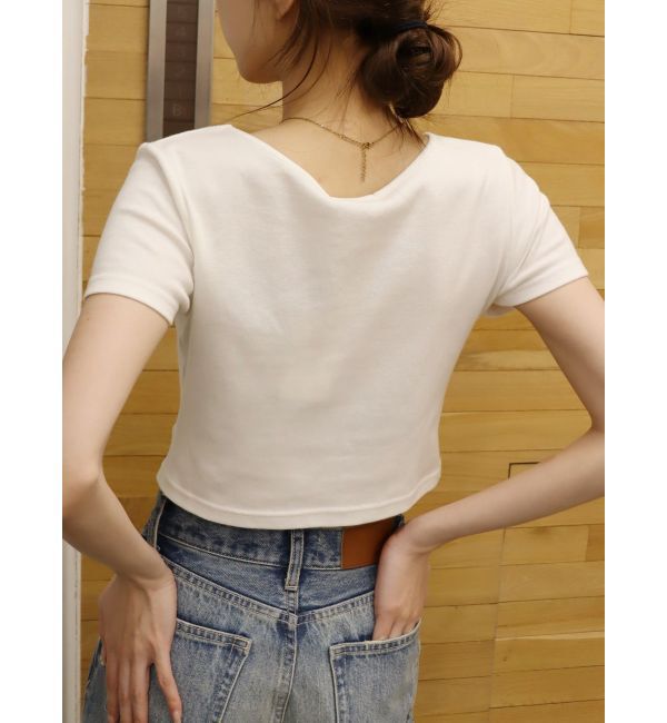 EVRIS「BASICシンプルショートTシャツ」|Tシャツ・カットソー|