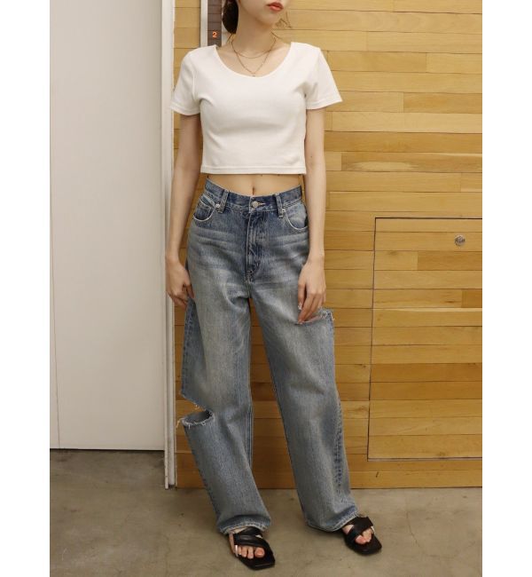 EVRIS「BASICシンプルショートTシャツ」|Tシャツ・カットソー|