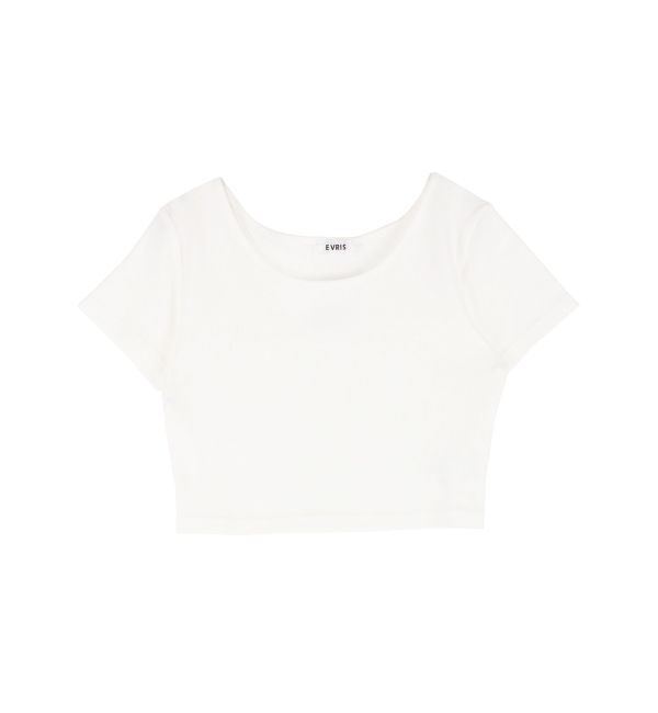 EVRIS「BASICシンプルショートTシャツ」|Tシャツ・カットソー|
