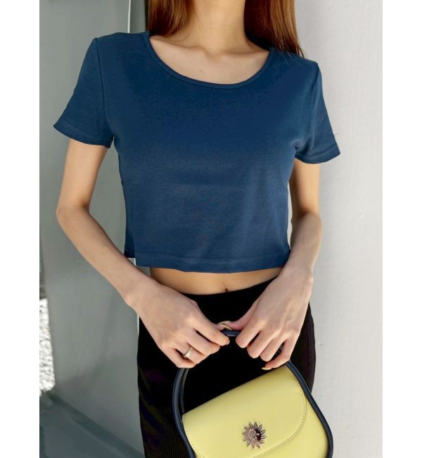 EVRIS「BASICシンプルショートTシャツ」|Tシャツ・カットソー|