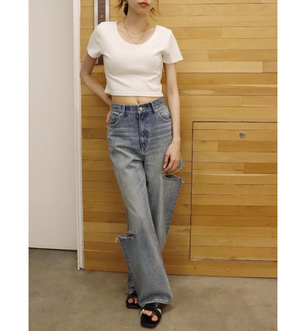 EVRIS「BASICシンプルショートTシャツ」|Tシャツ・カットソー|