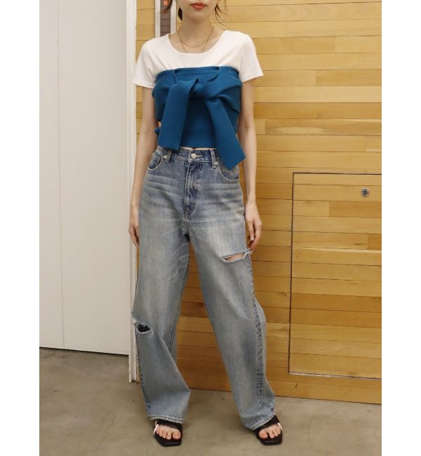 EVRIS「BASICシンプルショートTシャツ」|Tシャツ・カットソー|