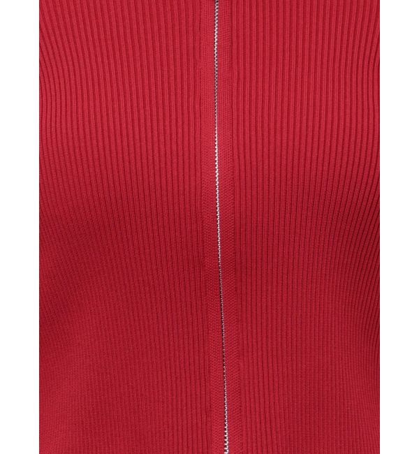 EVRIS「【WEB限定】フロントジップオフショルニット」|ニット・セーター|